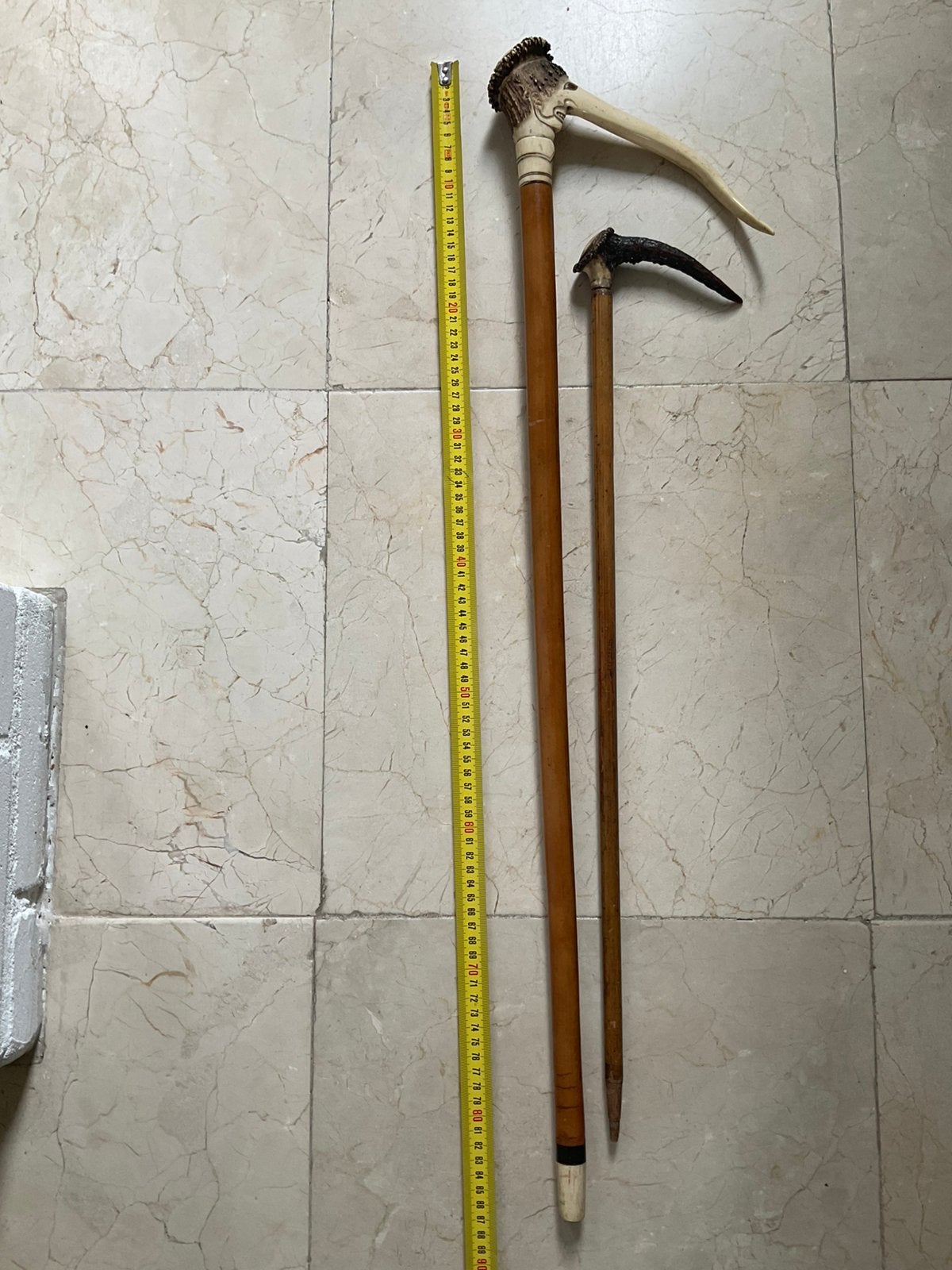 2wandelstokken hertengewei, Ophalen of Verzenden, Gebruikt