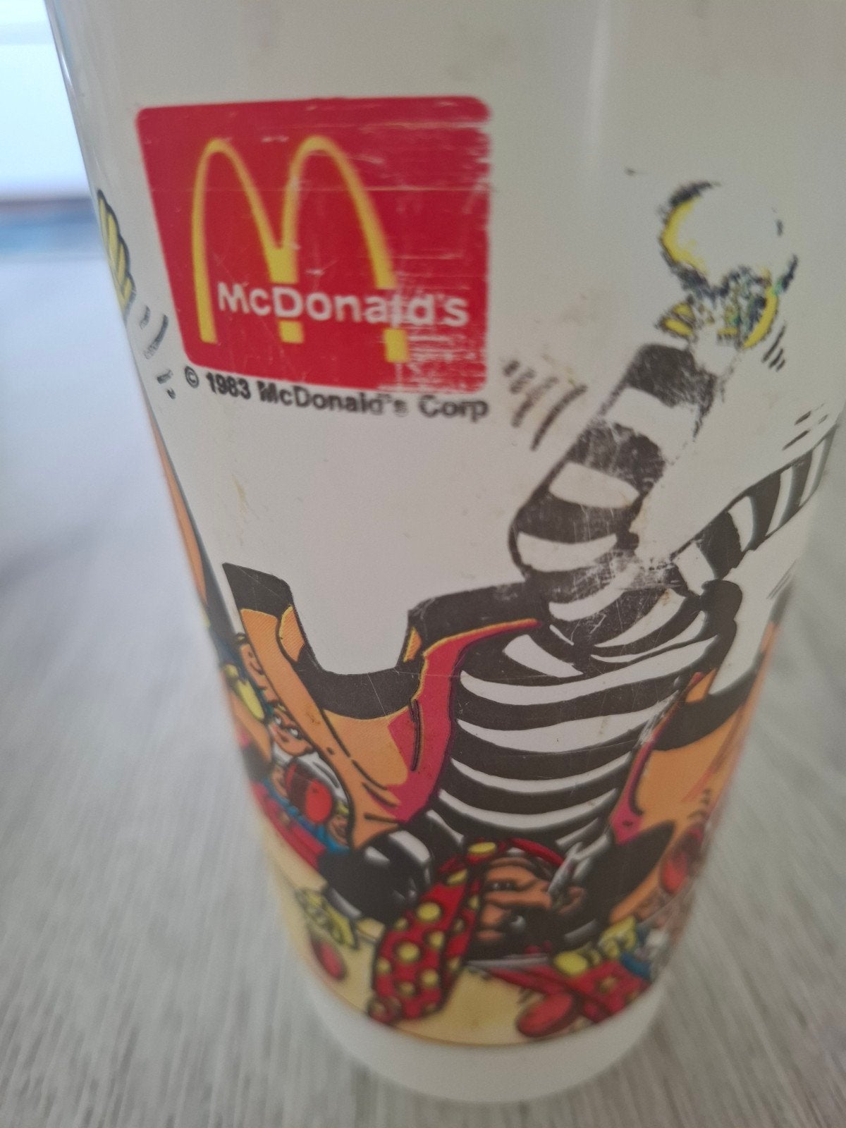 McDonalds beker 1983 Canada cup Hamburgerboef circus, Ophalen of Verzenden, Gebruikt