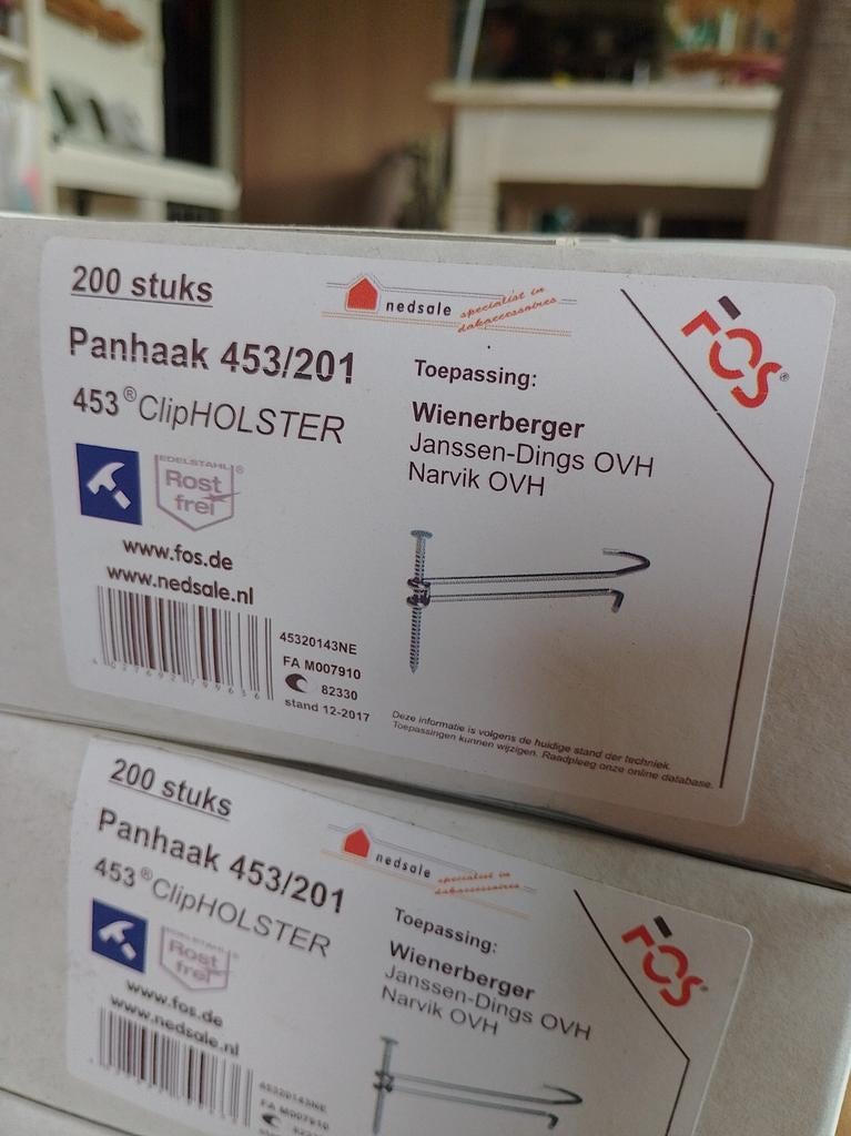 Panhaak 453/201 - 1200 stuks, Doe-het-zelf en Verbouw, Ophalen of Verzenden