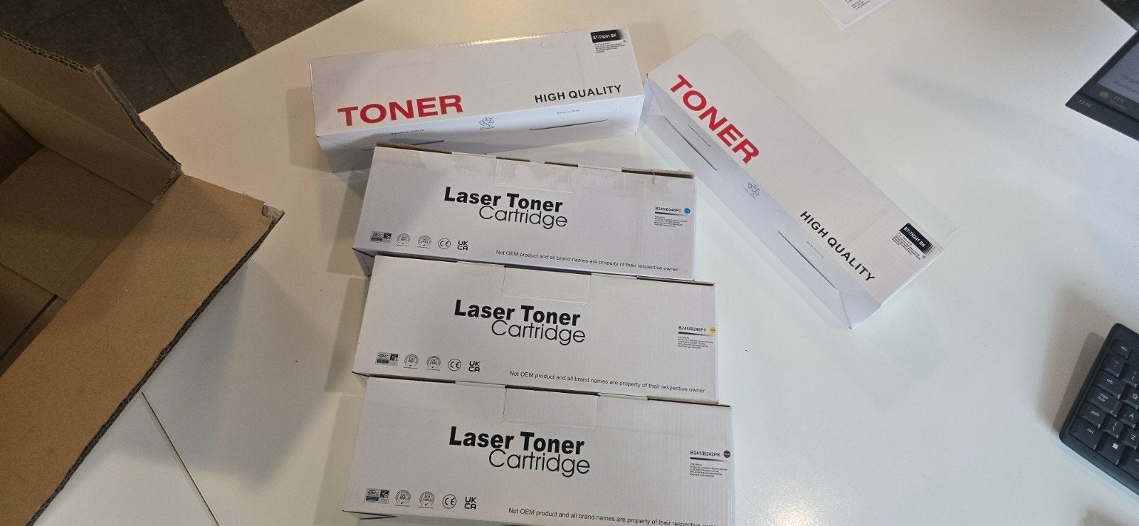printer DCP-9020 +9x Laser Toner Cardridges TN-241 /TN245, Ophalen, Nieuw, Cartridge, Brother