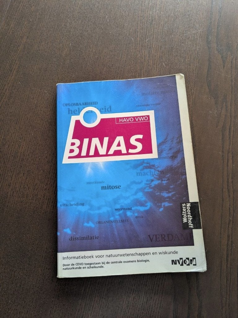 BINAS - havo vwo, Boeken, Schoolboeken, Ophalen of Verzenden, Gelezen, HAVO, Scheikunde
