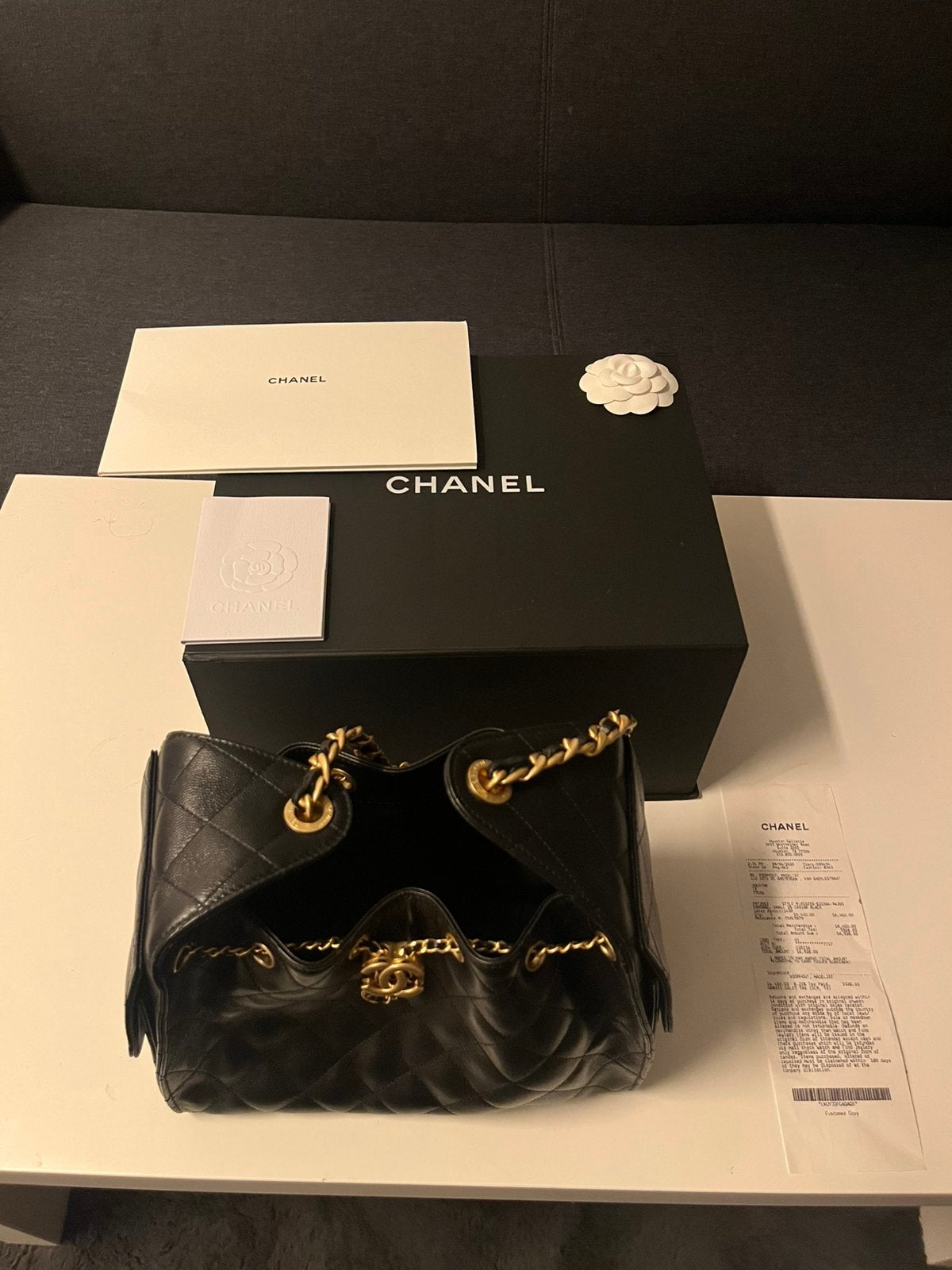 Chanel 25 klein caviar original, Sieraden, Tassen en Uiterlijk, Ophalen of Verzenden, Zo goed als nieuw, Zwart, Handtas