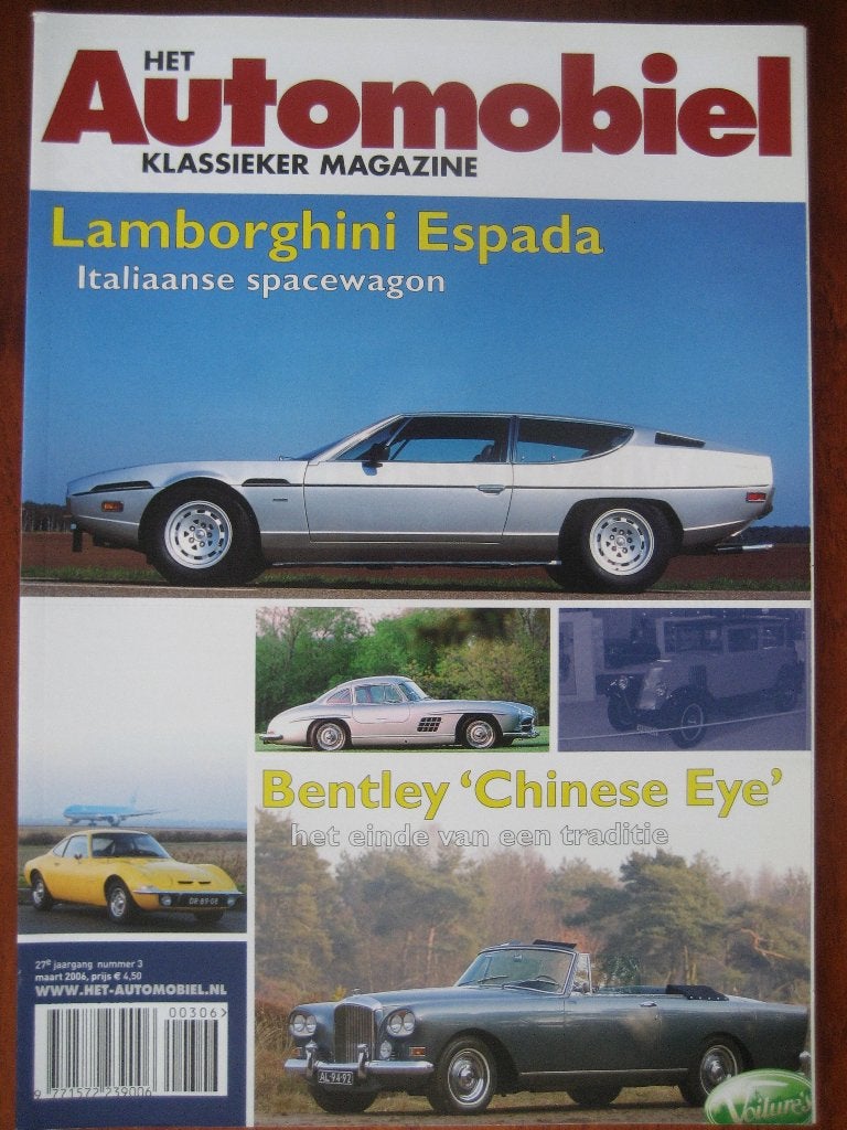 Het Automobiel nr. 3 2006 Opel GT, Espada, Bentley S3, Ophalen of Verzenden, Nieuw, Opel