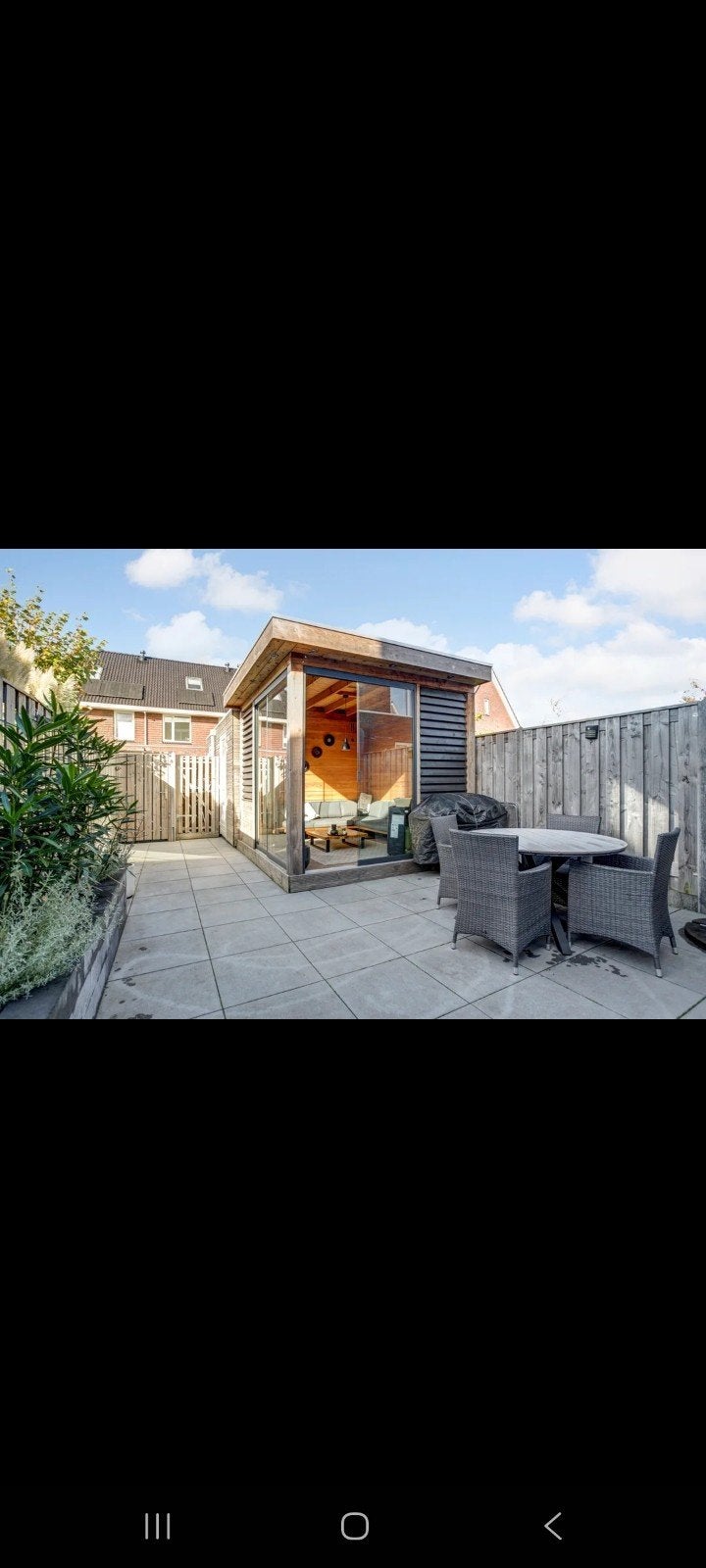 Tuinhuis/Blokhut met Overkapping, Tuin en Terras, Tuinhuizen, Ophalen, 200 tot 400 cm, Tuinhuis, 250 tot 500 cm