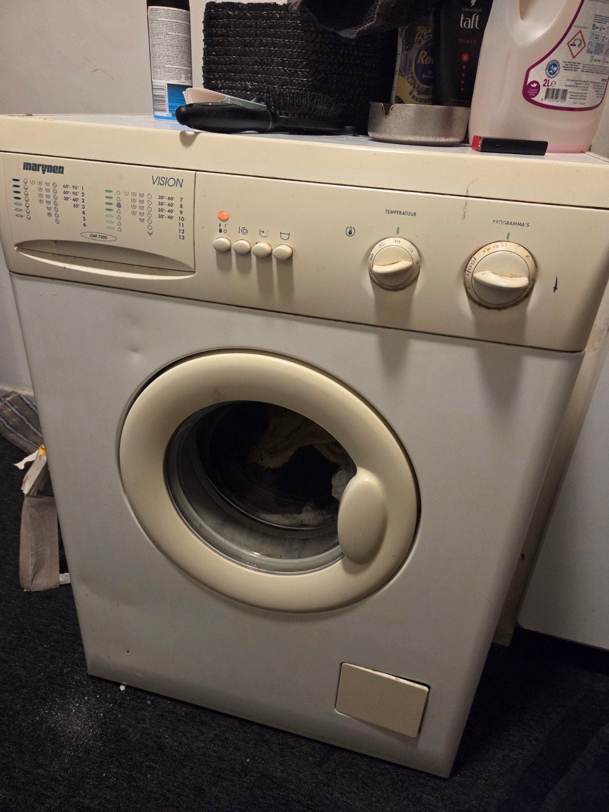 Marynen Vision Wasmachine - Voorlader, 6 tot 8 kg, Ophalen of Verzenden, Voorlader, 85 tot 90 cm