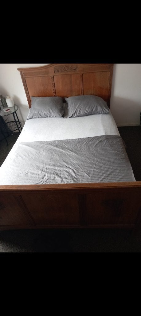 Antiek bed, Ophalen, Gebruikt, Twijfelaar, Hout