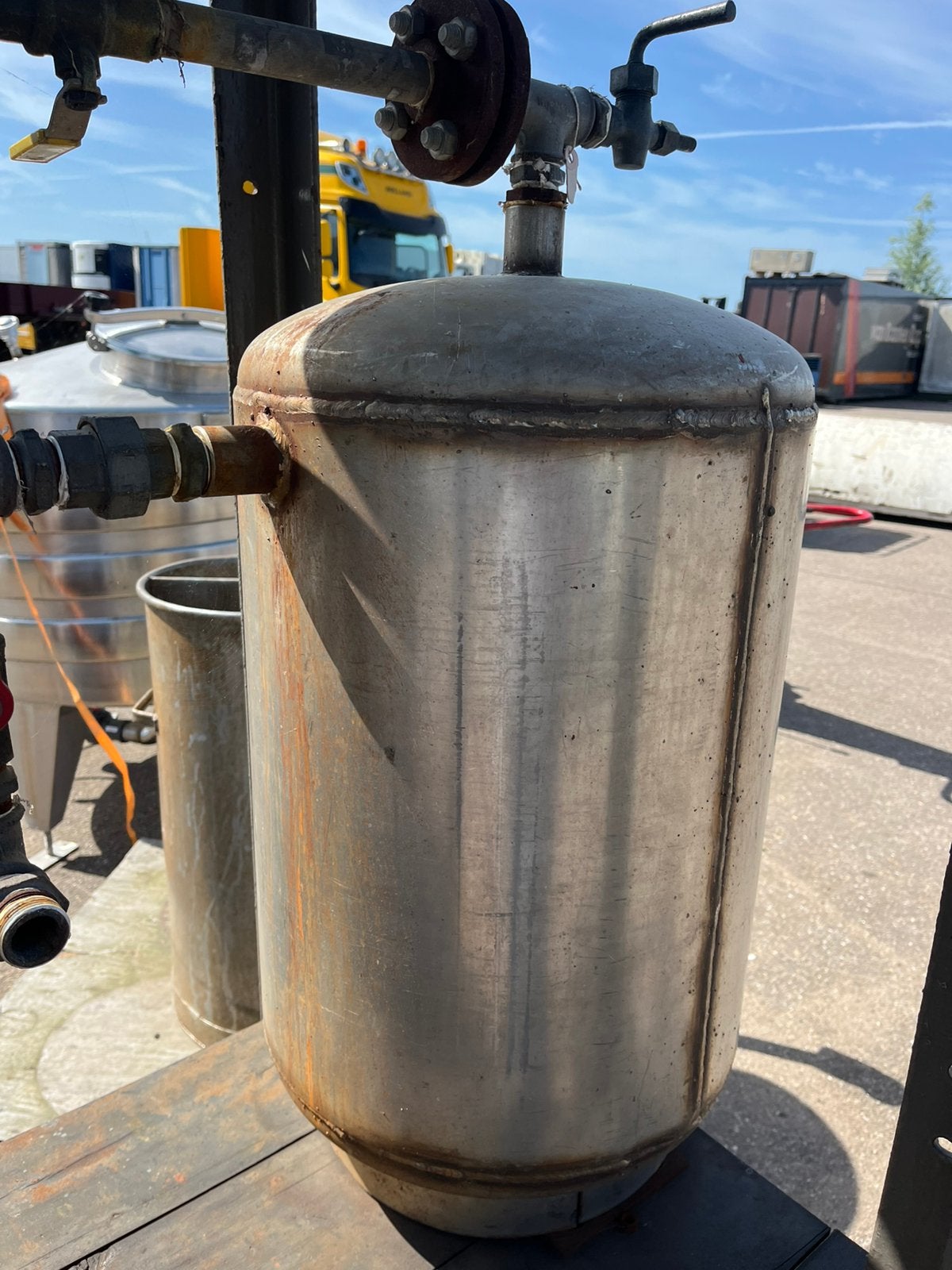 Rvs tank, Ophalen, Zo goed als nieuw