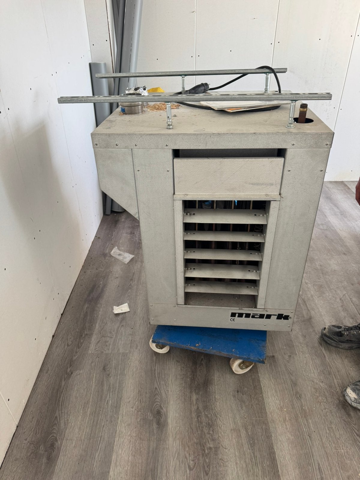 Mark gasgestookte luchtverwarmer heater, 3 snelheden of meer, Ophalen of Verzenden, Zo goed als nieuw, 100 m³ of groter