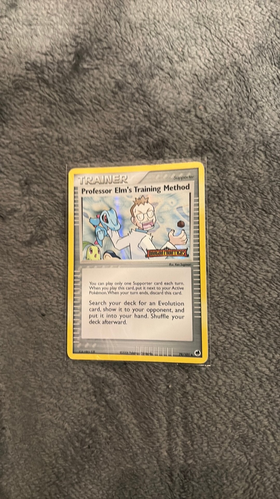 Pokémon Kaart: Professor Elm's Training Method, Ophalen of Verzenden, Zo goed als nieuw, Losse kaart