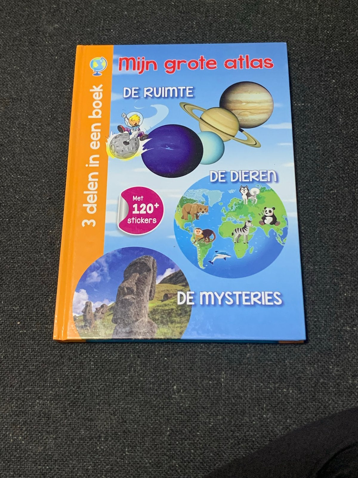 Mijn Grote Atlas: Ruimte, Dieren, Mysterie (3-in-1) + Sticke, Overige atlassen, Verzenden, 2000 tot heden, Nieuw