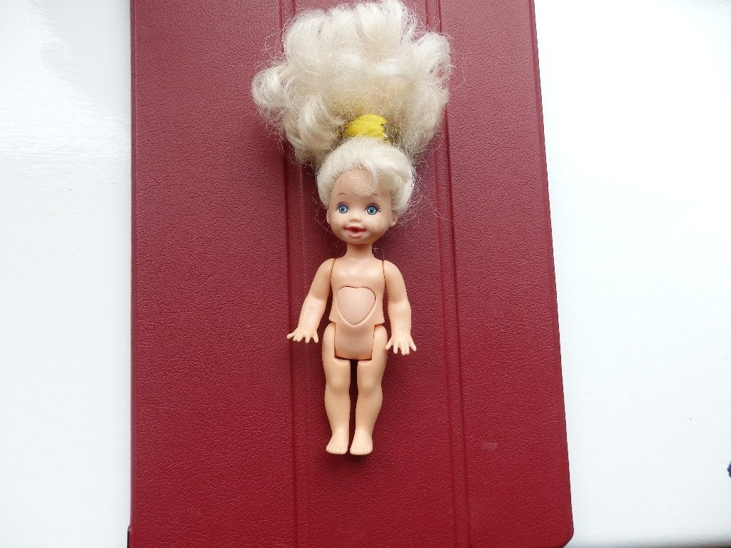 Mattel pop Vintage Kelly Doll 1996 Open mond Hart op Buik, Verzamelen, Ophalen of Verzenden, Zo goed als nieuw, Pop