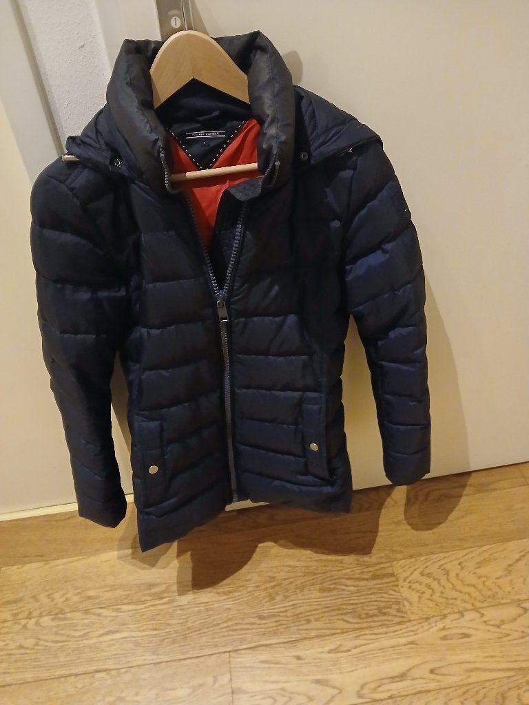Tommy Hilfiger jas winterjas maat S, Kleding | Dames, Ophalen, Blauw, Maat 36 (S), Gedragen