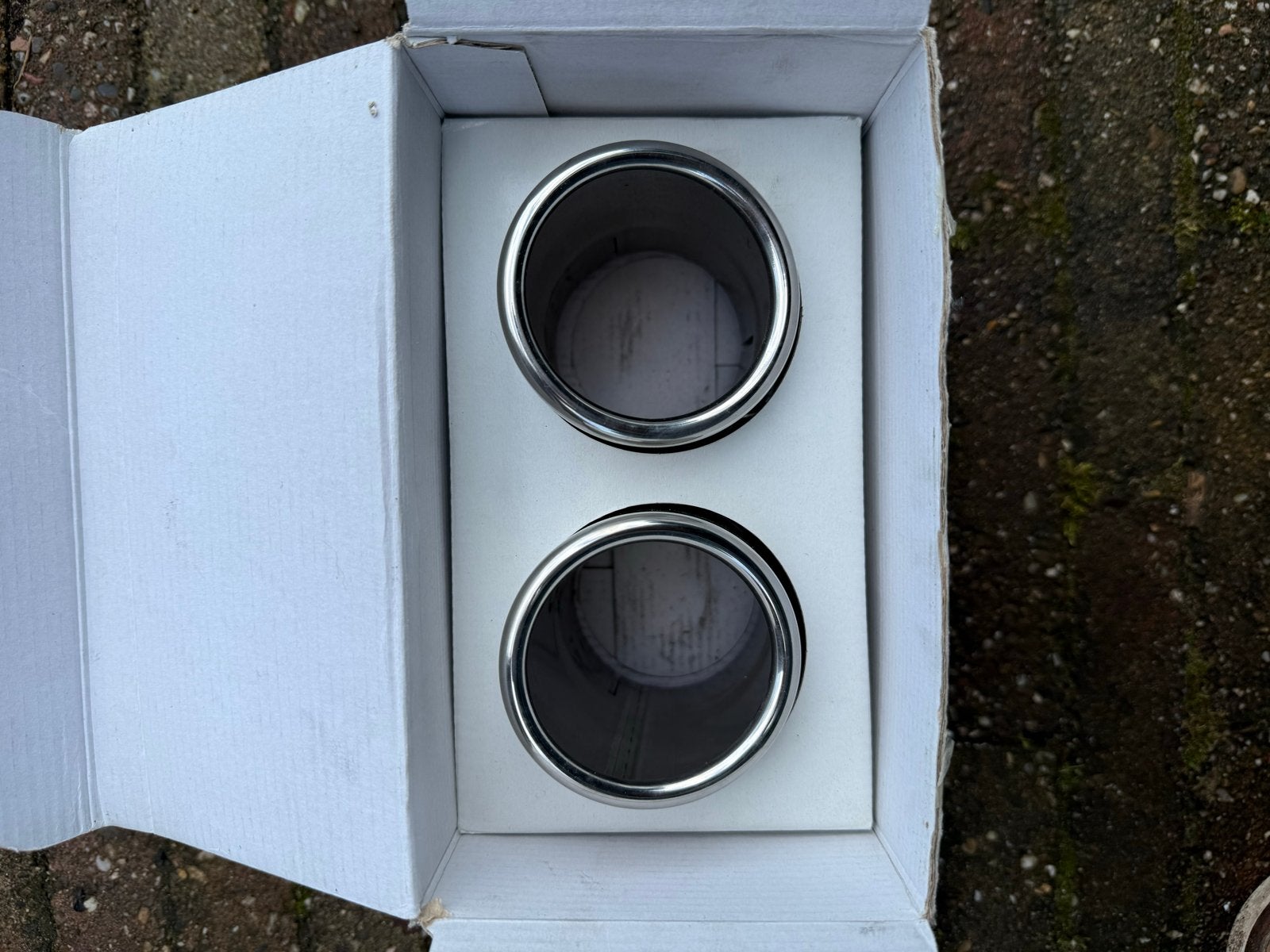 Nieuwe originele VW uitlaatsierstukken (set van 2), Ophalen of Verzenden, Nieuw, Volkswagen