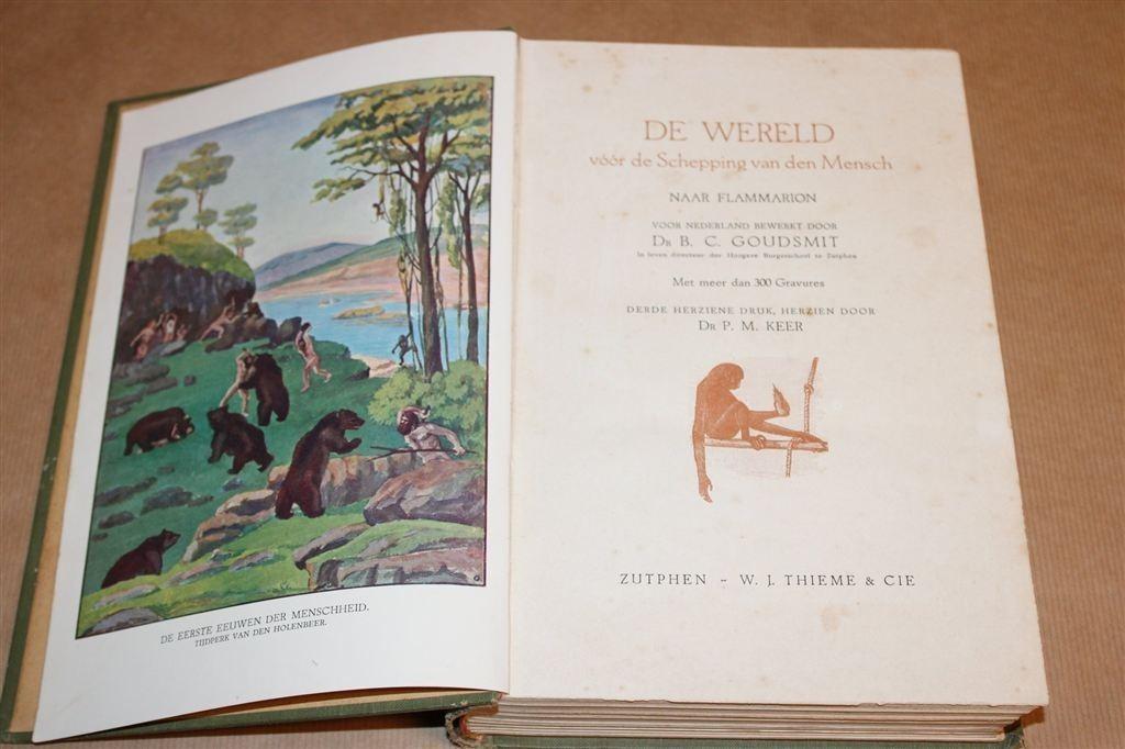 De Wereld vóór de Schepping — Flammarion — 300 Gravures, Antiek en Kunst, Ophalen of Verzenden