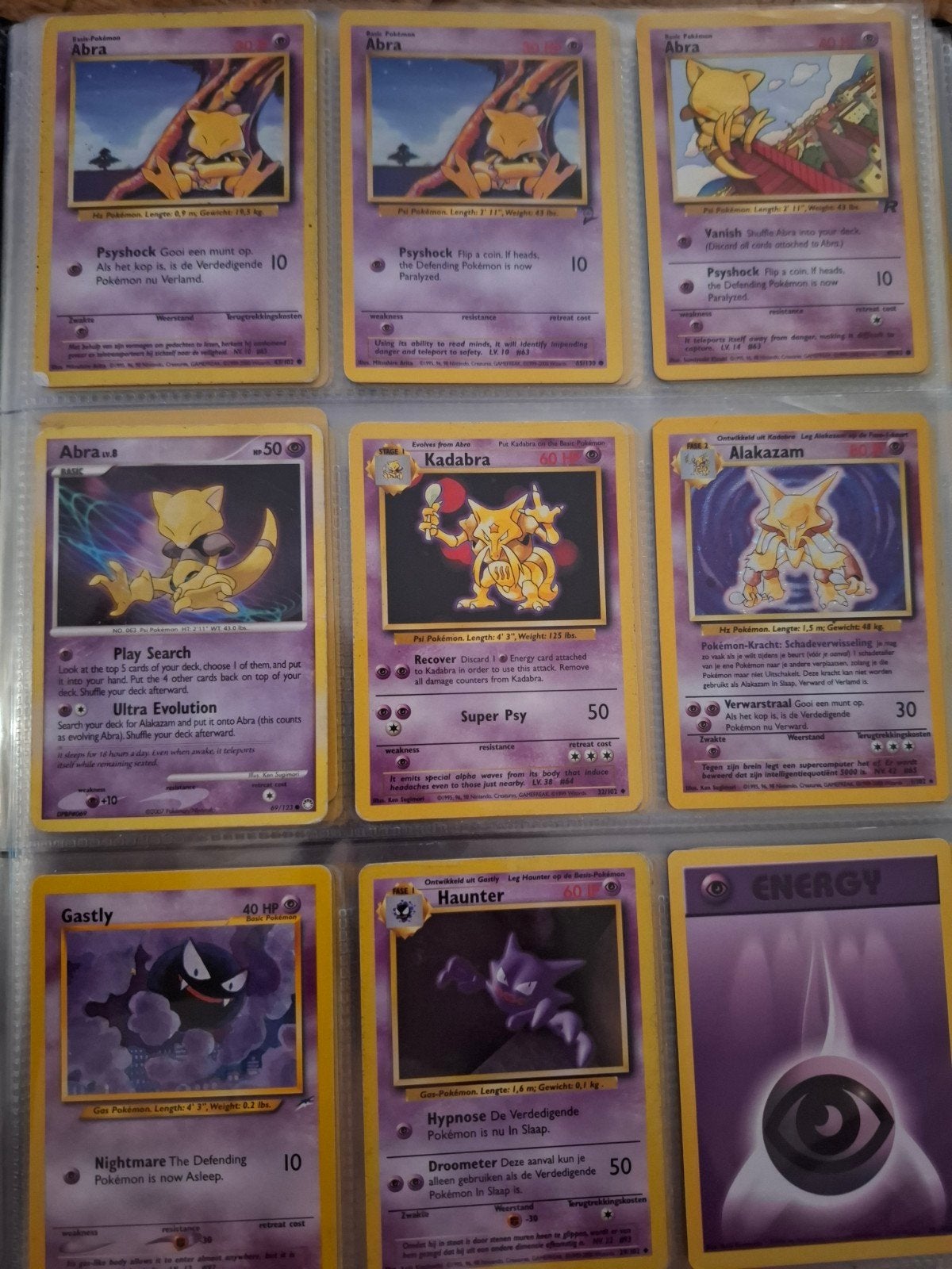 oude pokemon verzameling, Hobby en Vrije tijd, Verzamelkaartspellen | Pokémon, Ophalen of Verzenden, Zo goed als nieuw, Meerdere kaarten