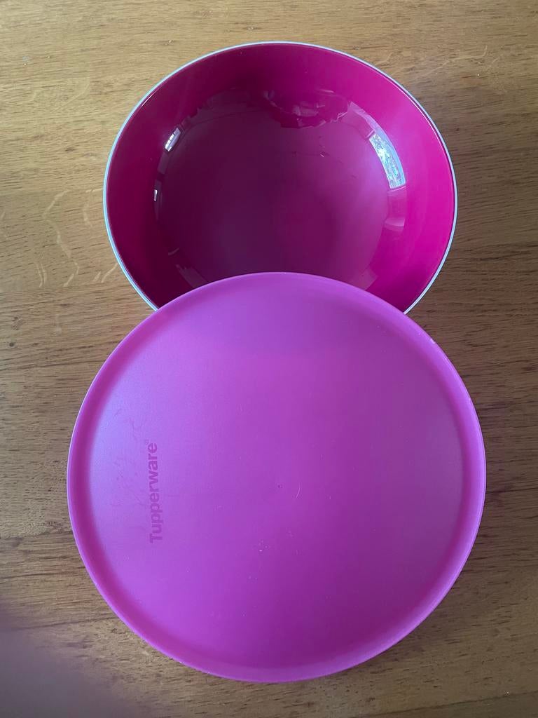 Nieuwe Tupperware Allegra schaal 1,5L (2 x beschikbaar), Ophalen of Verzenden, Nieuw, Paars, Schaal
