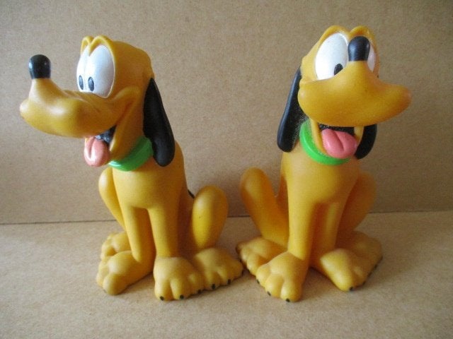 adv10196 pluto piep figuur, Verzamelen, Ophalen, Goofy of Pluto, Gebruikt, Beeldje of Figuurtje