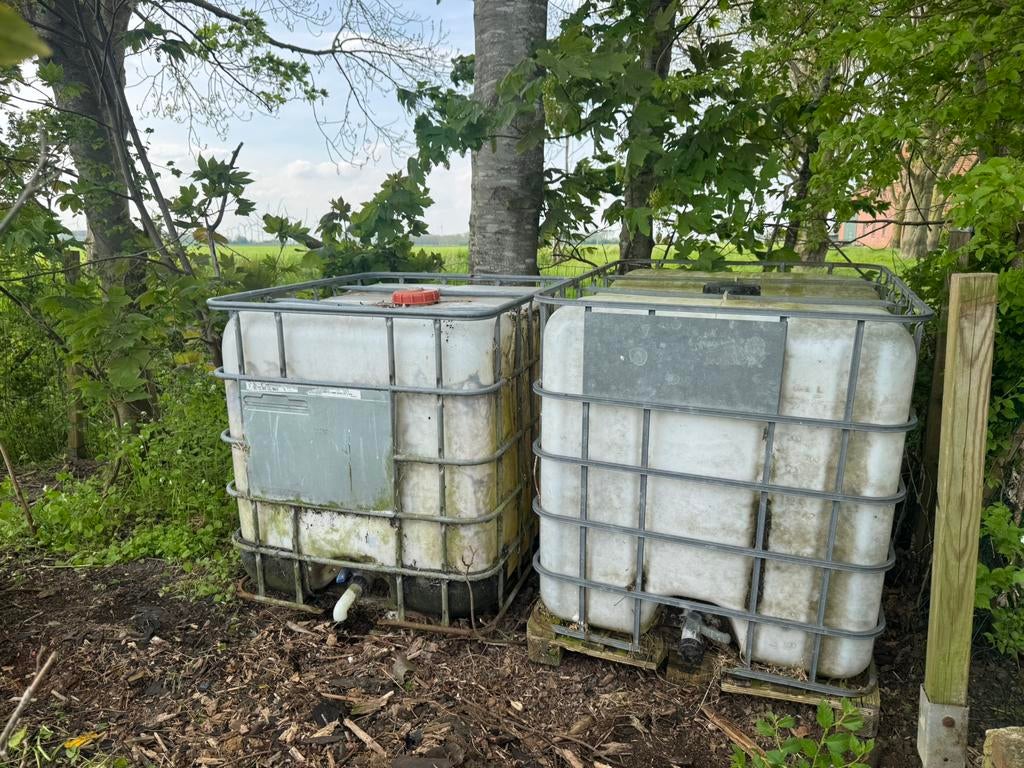 Ibc tonnen geatis ophalen, Tuin en Terras, Ophalen, Kunststof, Gebruikt, Met kraantje