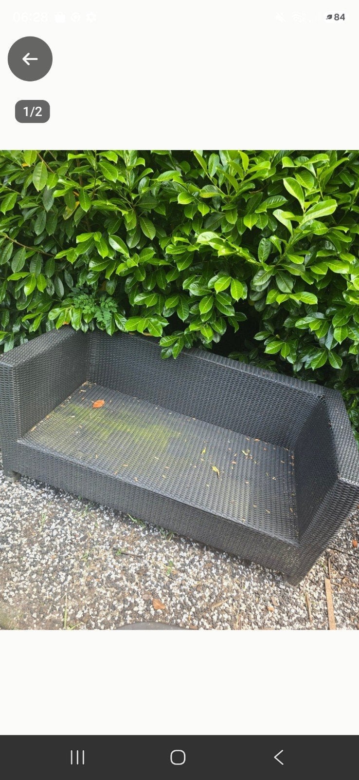 Chill tuinbankje, Ophalen