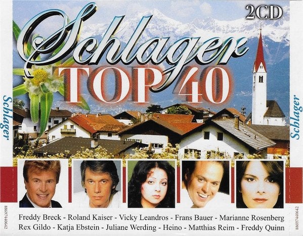 Schlager Top 40 (2 CD) Cover 2, Ophalen of Verzenden, Zo goed als nieuw