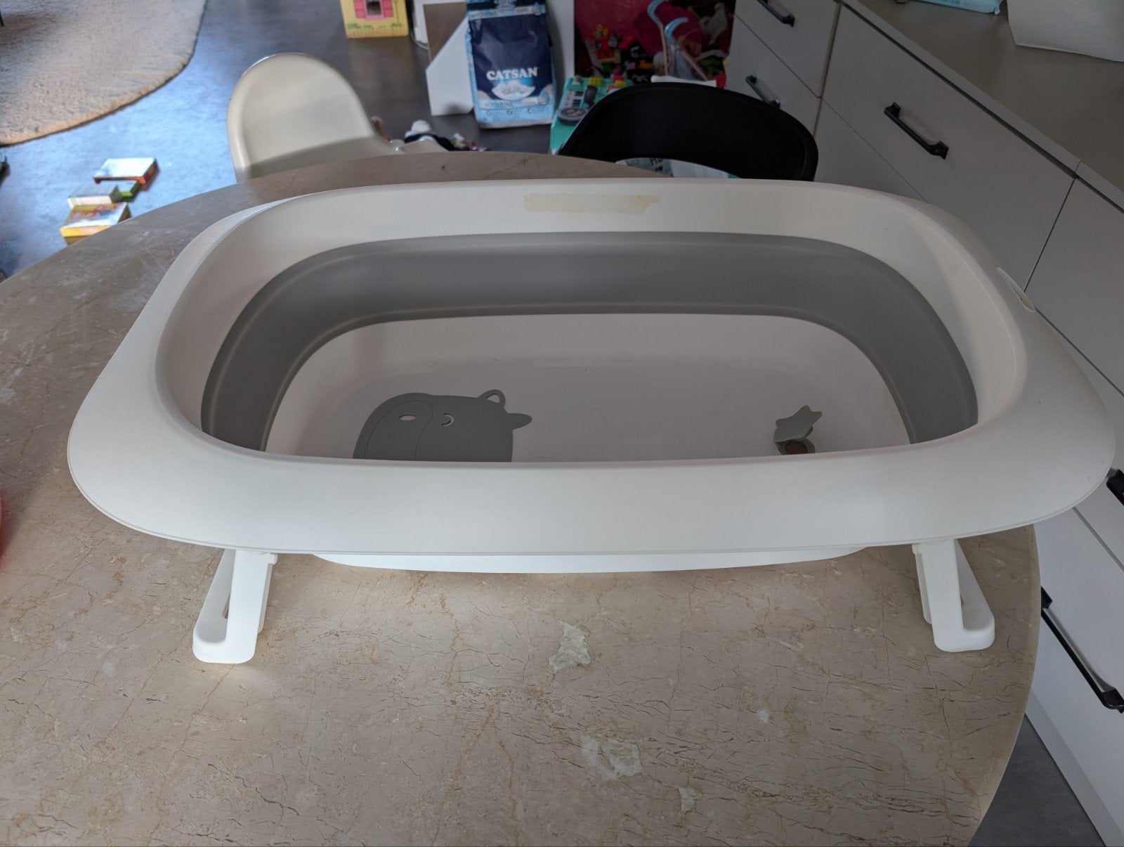 Opvouwbaar babybadje met antislip van Puk, Kinderen en Baby's, Badjes en Verzorging, Zo goed als nieuw, Badje, Standaard, Ophalen