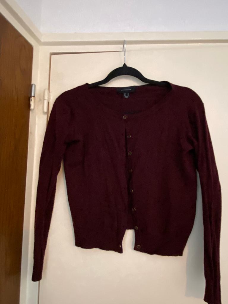 Bordeaux vestje, mt 38, Ophalen of Verzenden, Zo goed als nieuw, Maat 38/40 (M), Rood