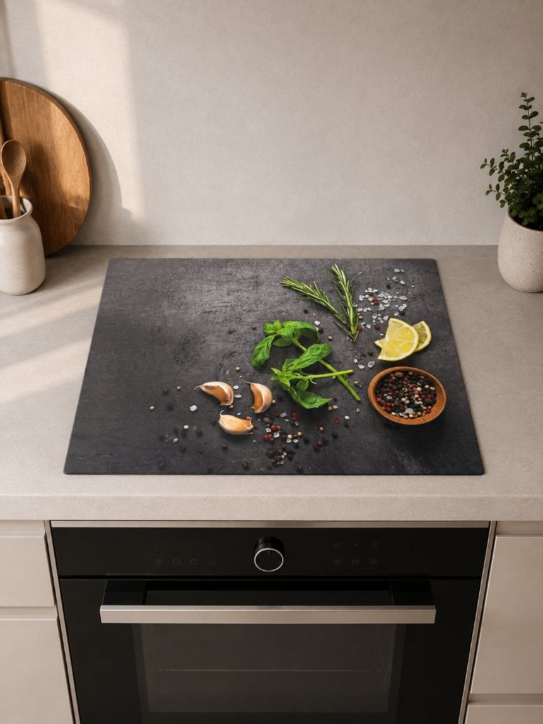Kookplaat Inductie Beschermer 59x51 cm Decoratie OnlyWow, Overige typen, Nieuw, Ophalen of Verzenden, Grijs