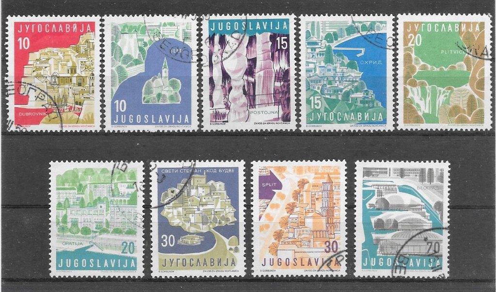 Joegoslavie 1959  Toerisme, Verzenden, Joegoslavië, Gestempeld