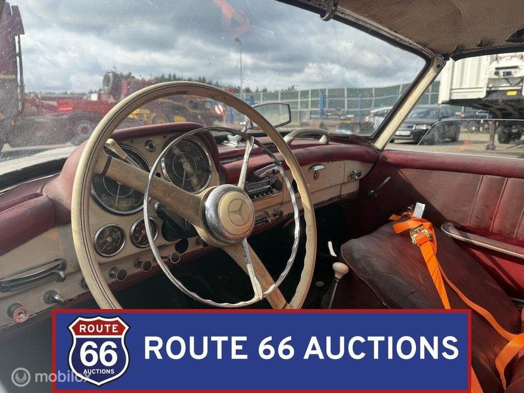 Mercedes-Benz 190SL | 1956 | Route 66 Auctions, Overige carrosserieën, Zwart, Mercedes-Benz, Bedrijf