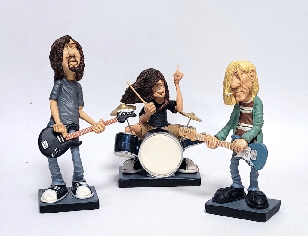 Dave Grohl Nirvana Foo Fighters beeldje Stratford decoratie, Info@deconoord.nl, Deco Noord, Nieuw, Ophalen of Verzenden
