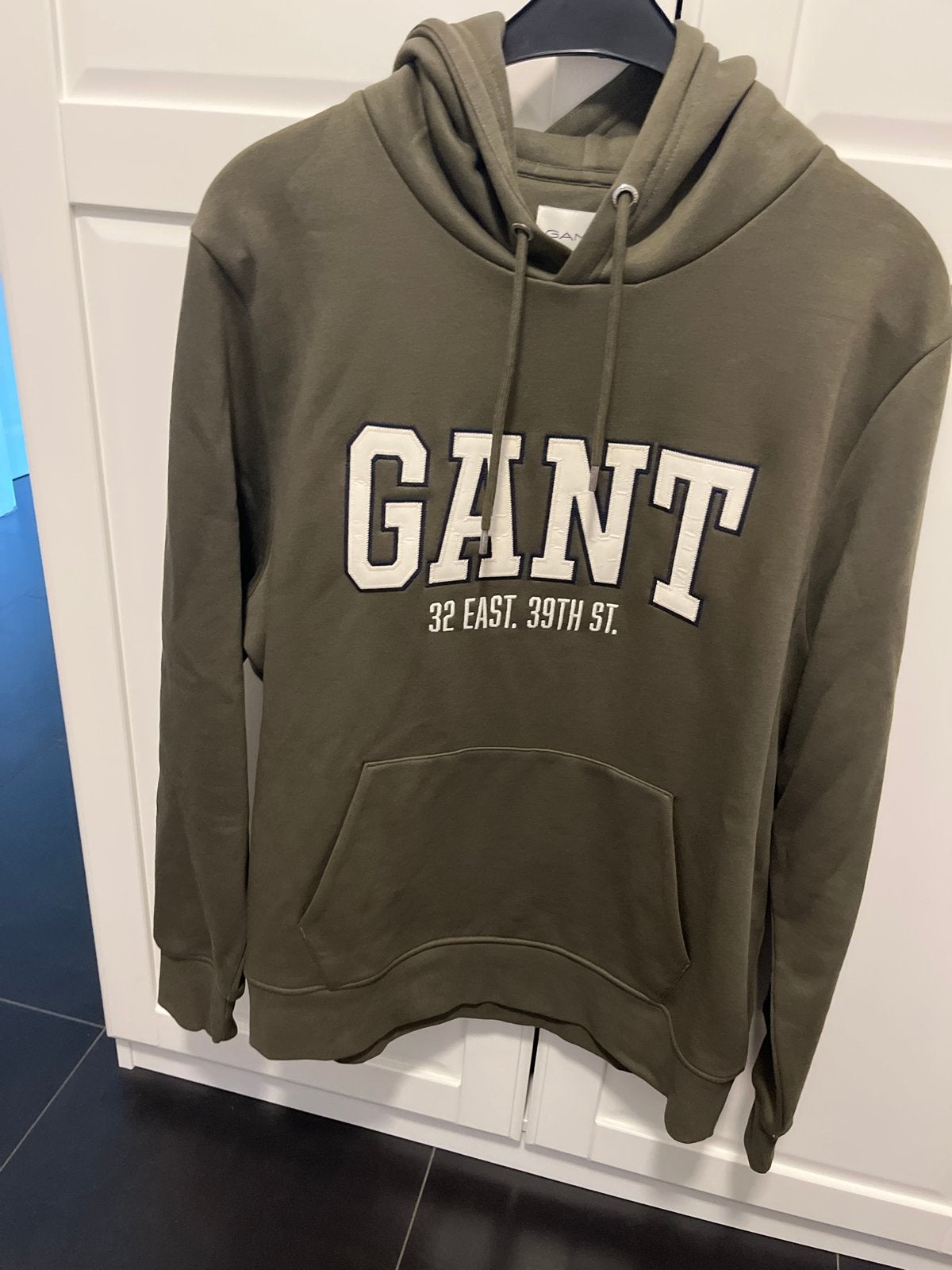 GANT Hoodie Maat L - Groen met logo opdruk, Ophalen of Verzenden, Gedragen, Maat 52/54 (L), Groen