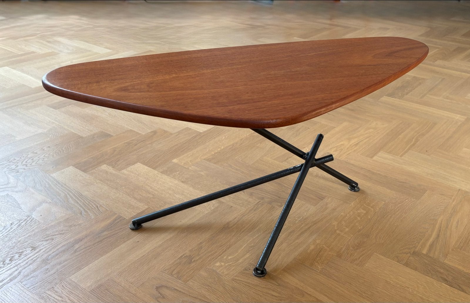 Japandi Salontafel met Metalen Onderstel, Overige houtsoorten, Japandi, 50 tot 100 cm, Nieuw