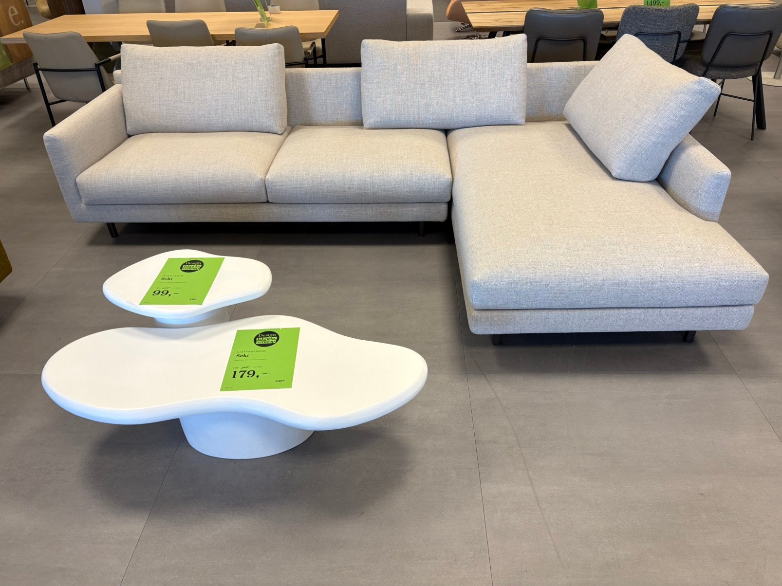 DesignOnstock hoekbank Elliot, Ophalen, Zo goed als nieuw, Stof