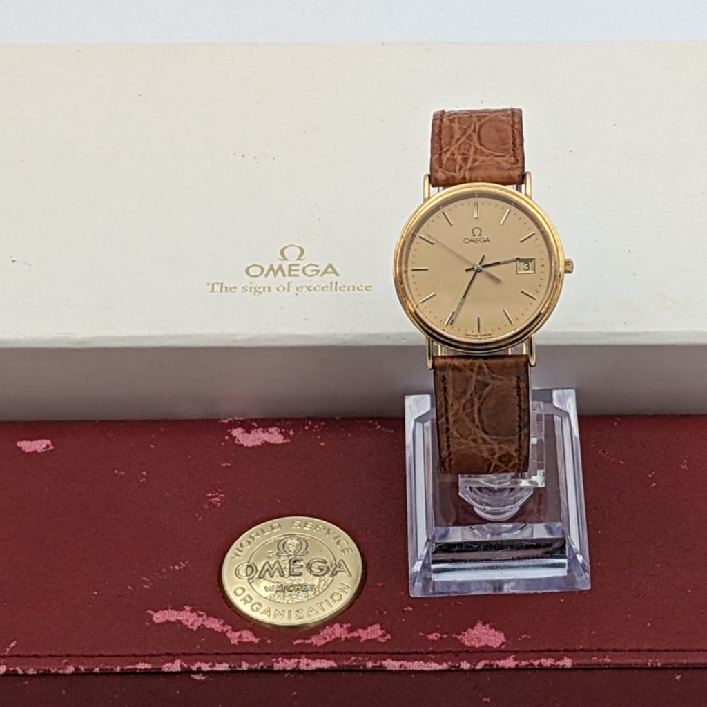 Omega De Ville 32.5 mm 18K Massief goud horloge - Full set, Ruilrijk, Zo goed als nieuw, Info@ruilrijk.nl, Neerstraat 60, 6041 KD Roermond