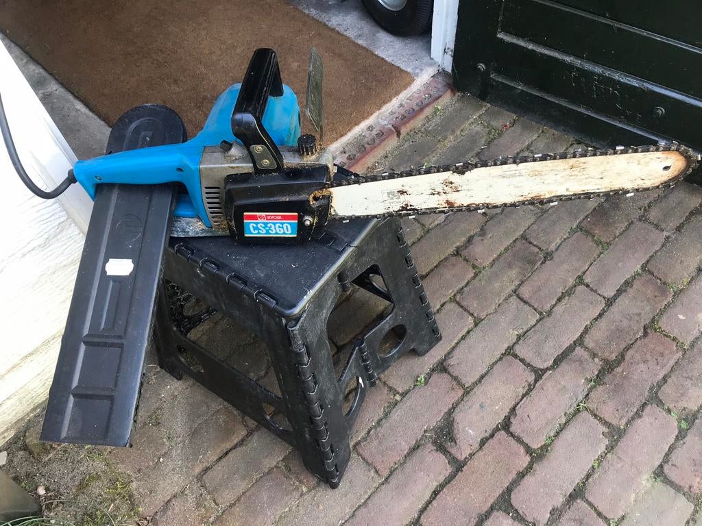 Electrische kettingzaag, Ophalen of Verzenden, Gebruikt
