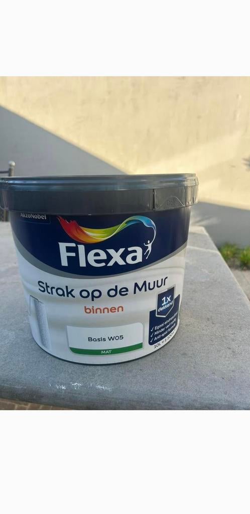 Nieuw! Ongeopende emmer Flexa muurverf Sandy Beach, Ophalen, Beige, Nieuw, Verf