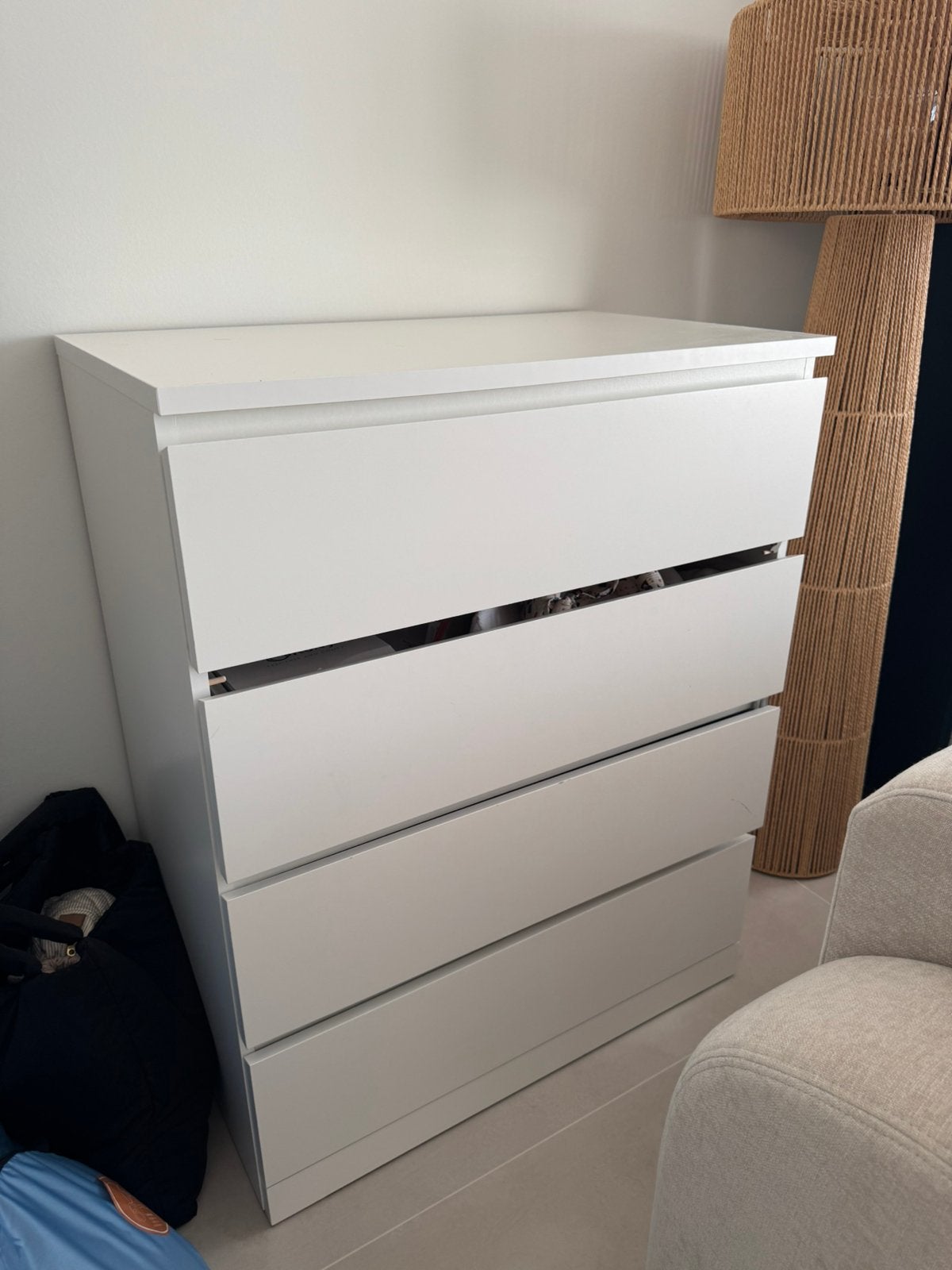 Ikea MALM kast, Ophalen, Gebruikt, 50 tot 100 cm, 3 of 4 laden