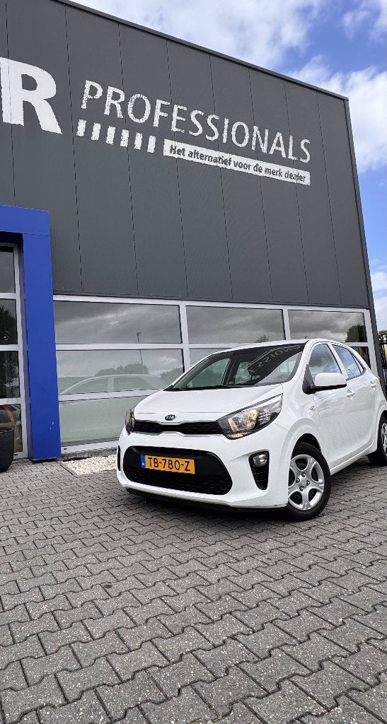 Kia Picanto 1.0 CVVT EconomyPlusLine |26.845 KM! |NAP |Airco, Auto's, Voorwielaandrijving, Stof, 4 stoelen, Wit