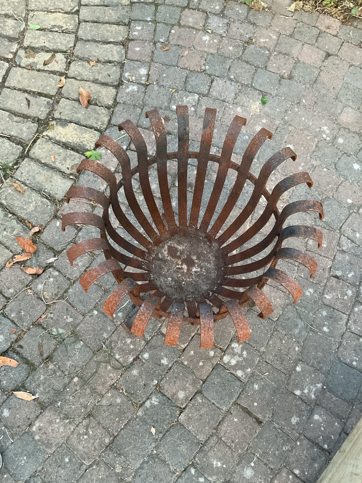 Rustieke vuurkorf van metaal, Ophalen, Gebruikt, Vuurkorf