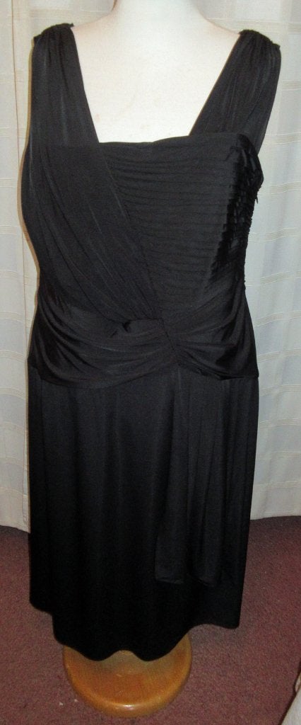 Cocktailjurk zwart Ulla Popken maat 46 Nieuw A53., Zwart, Maat 46/48 (XL) of groter, Nieuw, Ophalen of Verzenden