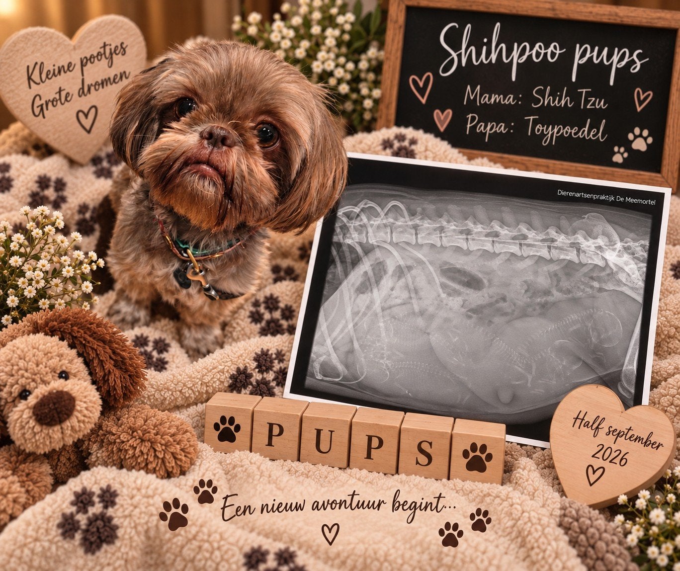 ️ Nestaankondiging shihpoo ️shih tzu toypoedel, 8 tot 15 weken, Meerdere, Meerdere dieren, Nederland