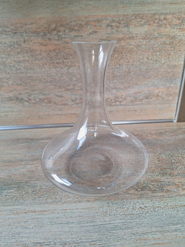 Glazen bloemenvaas helder glas, 22 cm hoog, Ophalen, Transparant, 22 cm, Glas