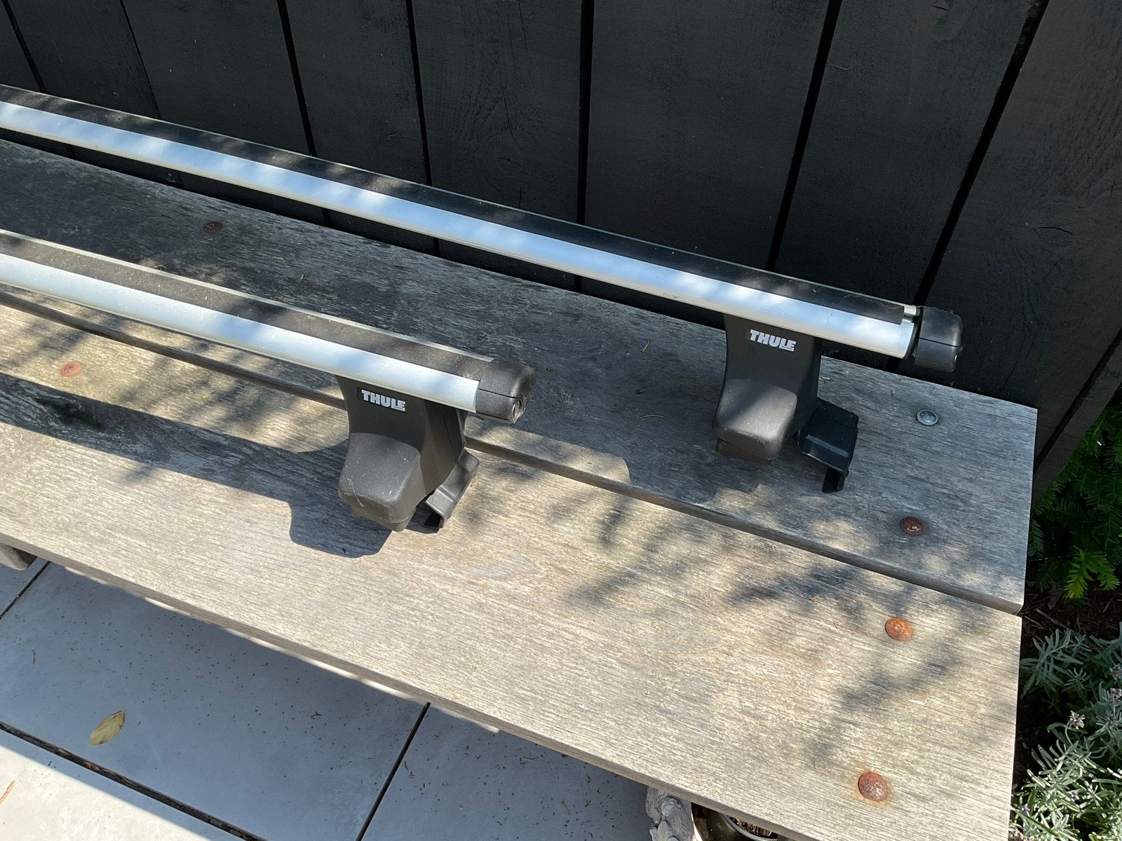 Originele Thule dakdragers voor Audi A6 Avant (C6), Ophalen of Verzenden, Gebruikt