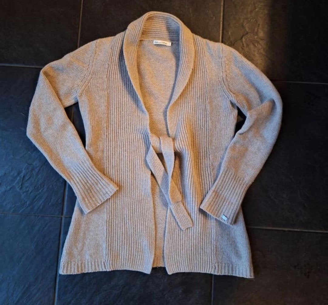 Geddes & Gillmore, beige wollen vest, Maat L, IZGST, Kleding | Dames, Beige, Maat 42/44 (L), Gedragen, Geddes&gillmore