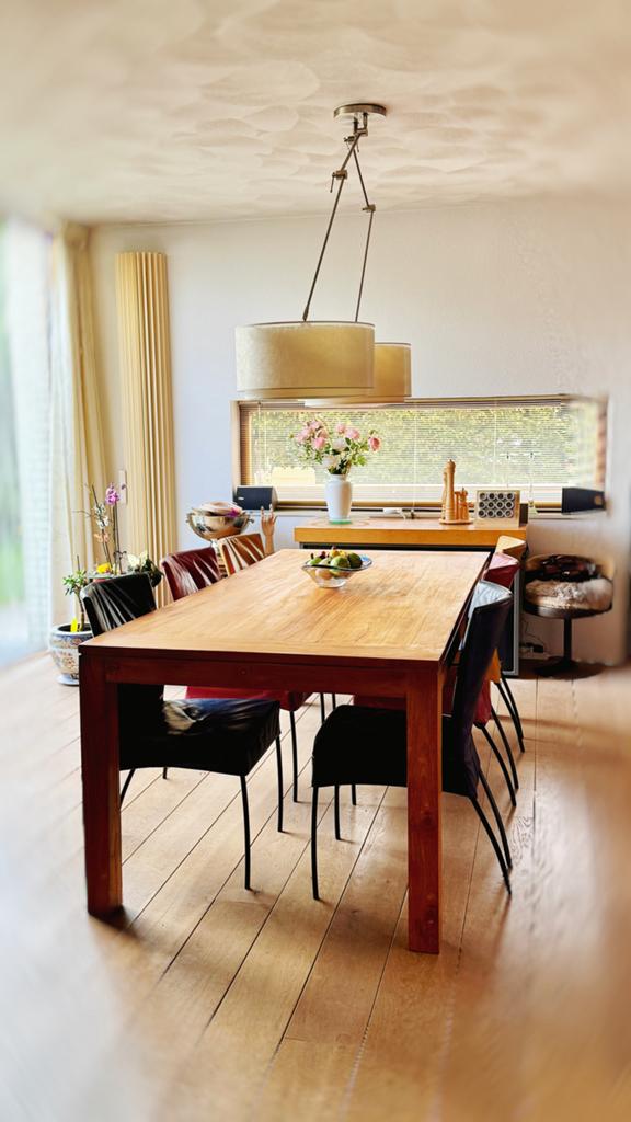 4+2 gratis stoelen van Montis model Spica, Ophalen, Gebruikt, Blauw, Twee