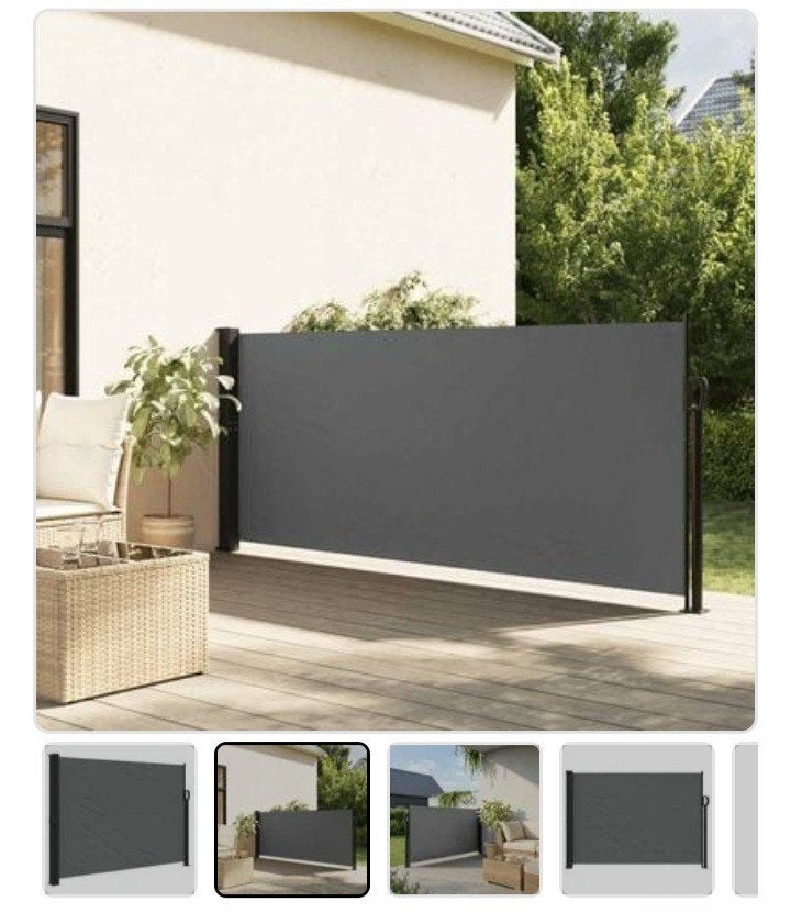VidaXL Uitschuifbaar windscherm, Tuin en Terras, Zonneschermen, Nieuw, Overige typen, Minder dan 150 cm, 450 cm of meer, Ophalen