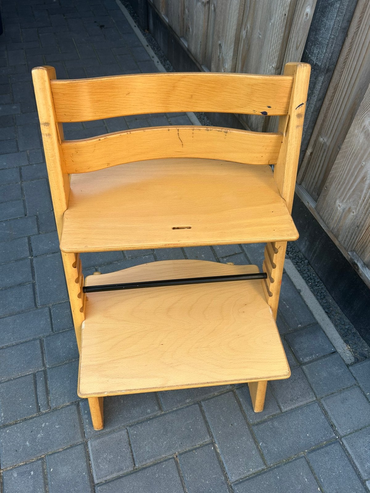 Stokke tripp trapp (trip trap) kinderstoel naturel, Ophalen, Gebruikt, Meegroeistoel