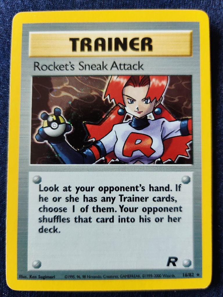 Rocket's Sneak Attack Holo - Team Rocket 16/82 - Mit, Ophalen of Verzenden, Nieuw