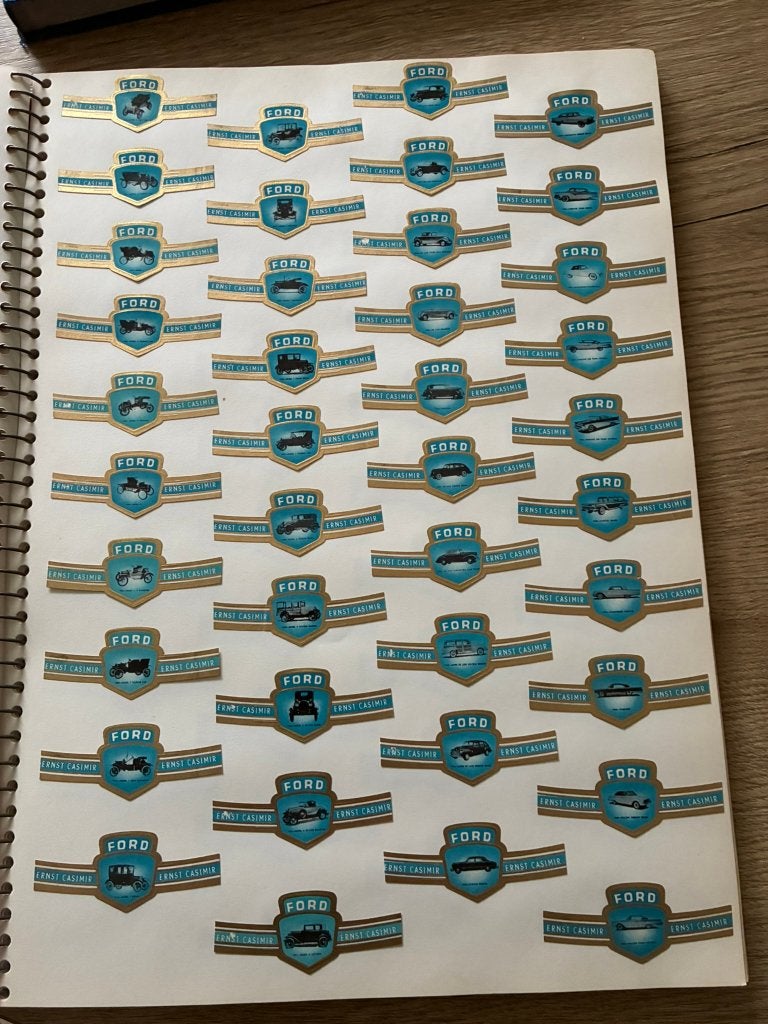 Sigarenbandjes E. Casimir Auto's serie 202, Ophalen of Verzenden, Nieuw, Sigarenbandjes