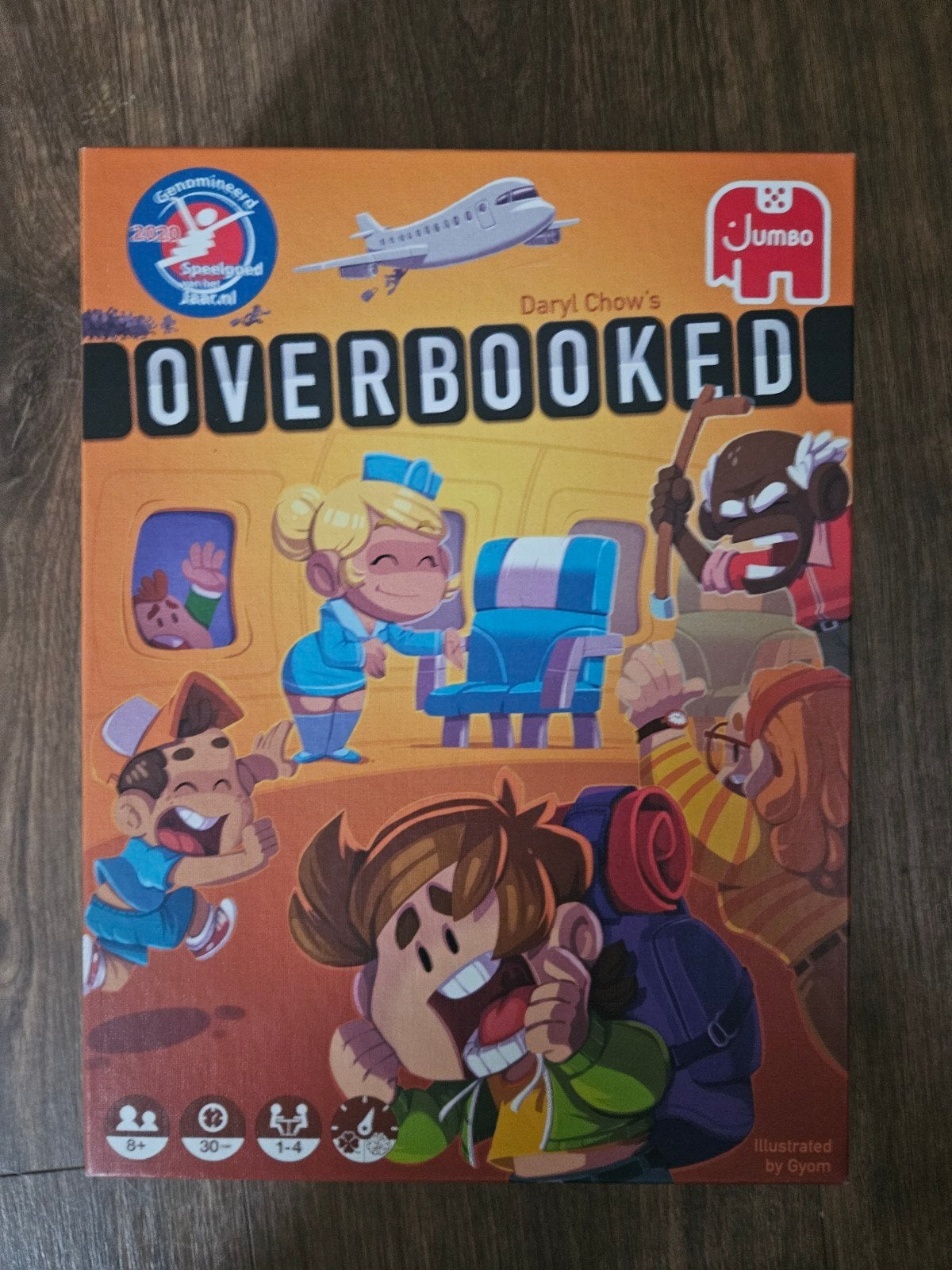 Overbooked Bordspel - Vliegmaatschappij Strategie, Een of twee spelers, Ophalen of Verzenden, Zo goed als nieuw, Jumbo